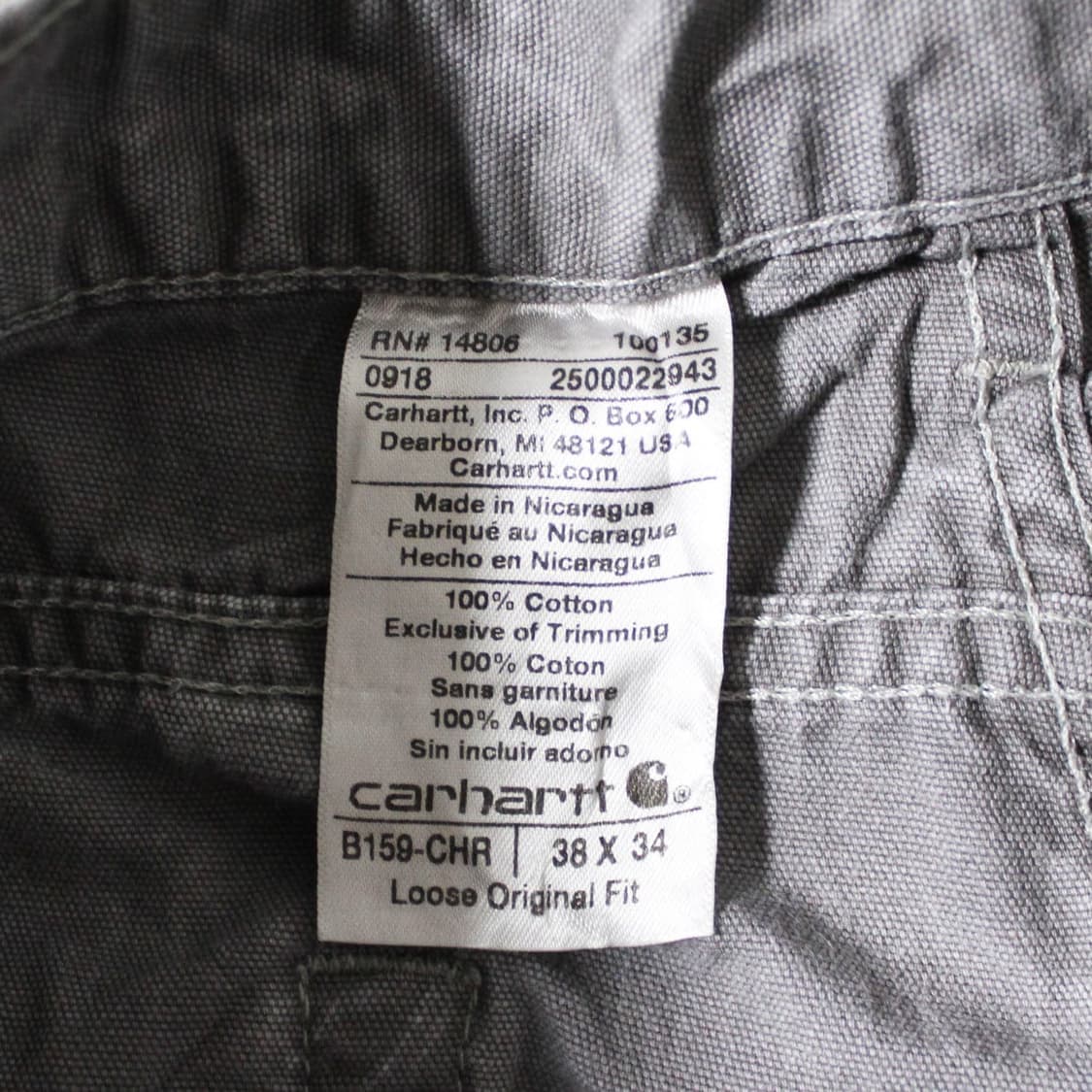 Carhartt 칼하트 B159 CHR 카고 워크 팬츠 상품이미지4