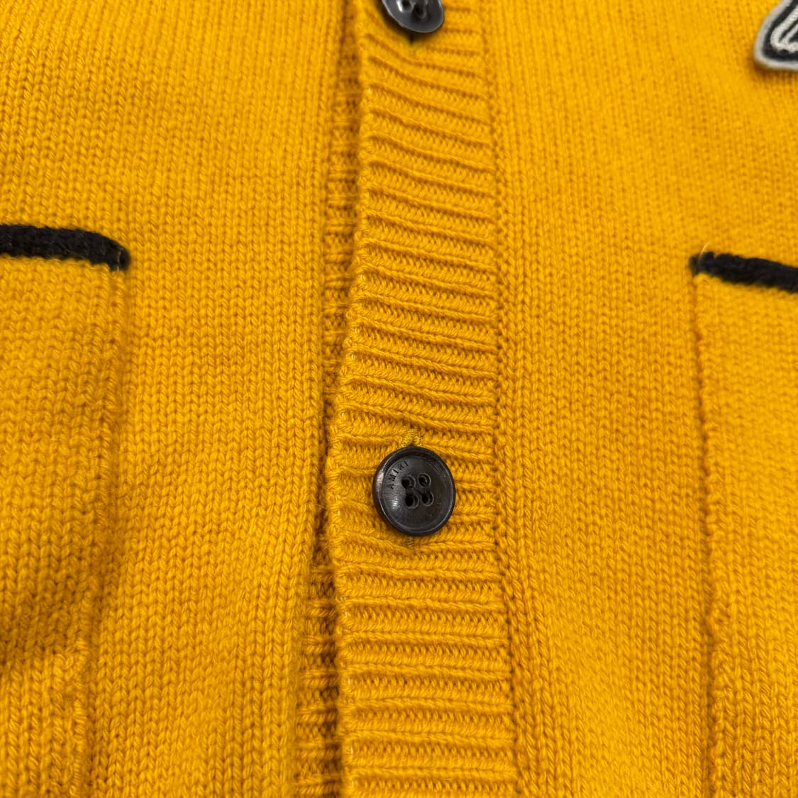 아미리 캐시미어 100 스웨터 니트 가디건 옐로우 XL 상품이미지7