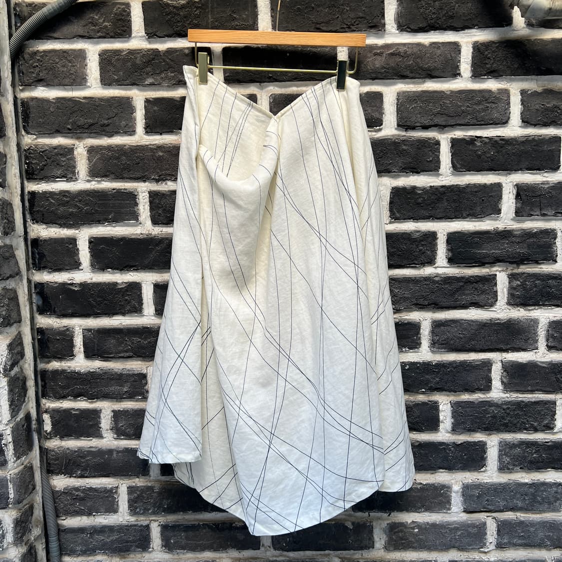 ROBERTO MUSSO 아방가르드 린넨 스커트 상품이미지1