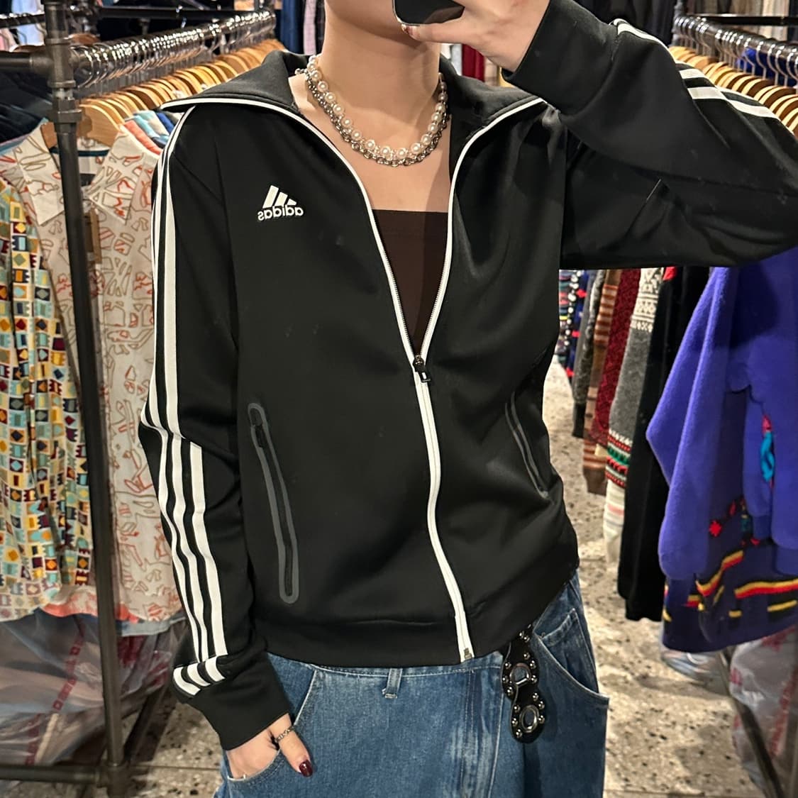 아디다스 스포츠 A1 3SKN TTOP 빅카라 져지 집 상품이미지1