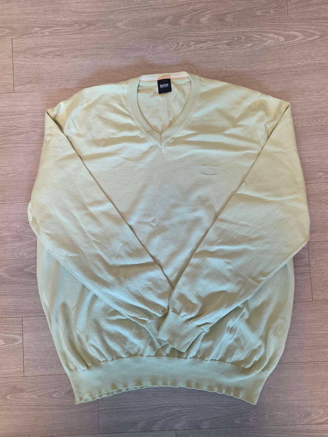 BOSS V넥 니트 멜론색 XL 상품이미지1