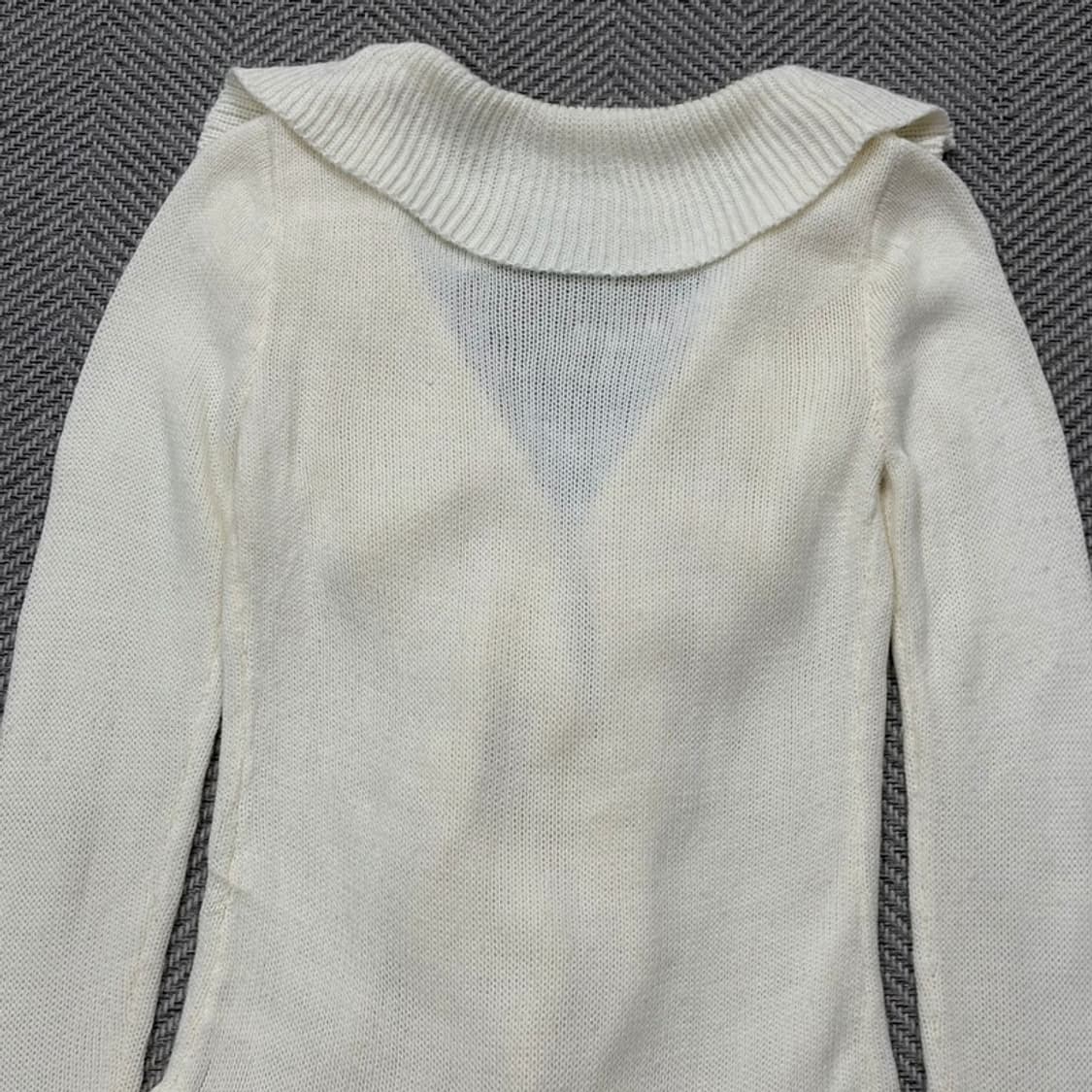 리즈리사 프릴 카라 니트 가디건 v2170 상품이미지4