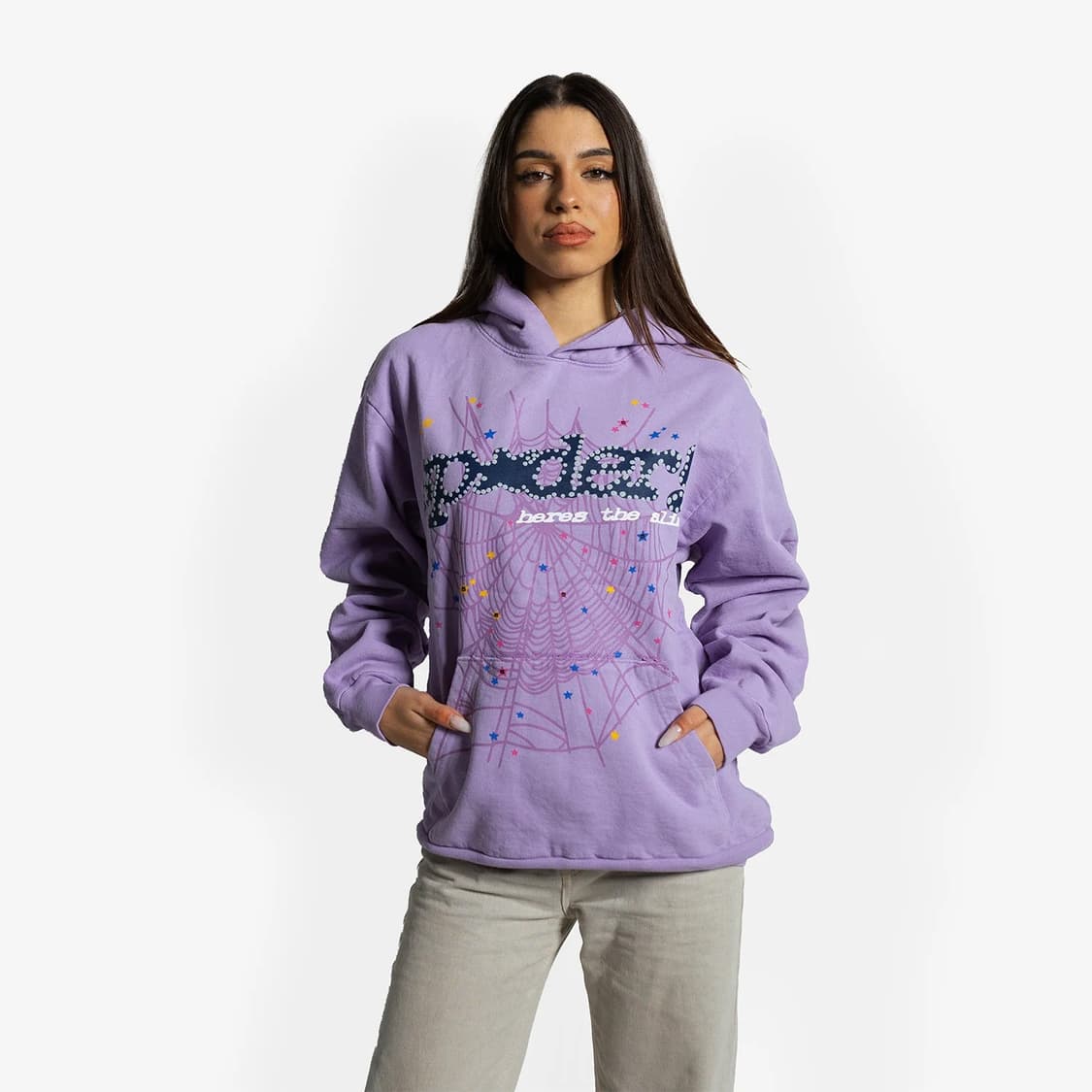 스파이더 SP5DER Acai Hoodie Purple 상품이미지2