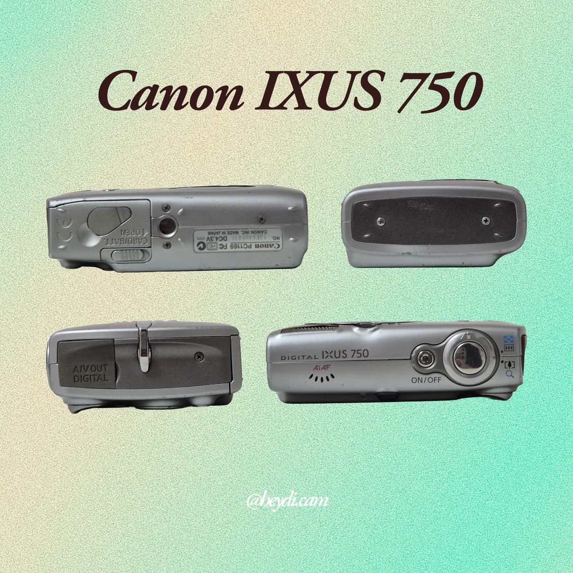 (아일릿 원희) 캐논 ixus750 IXY700 실버 상품이미지3