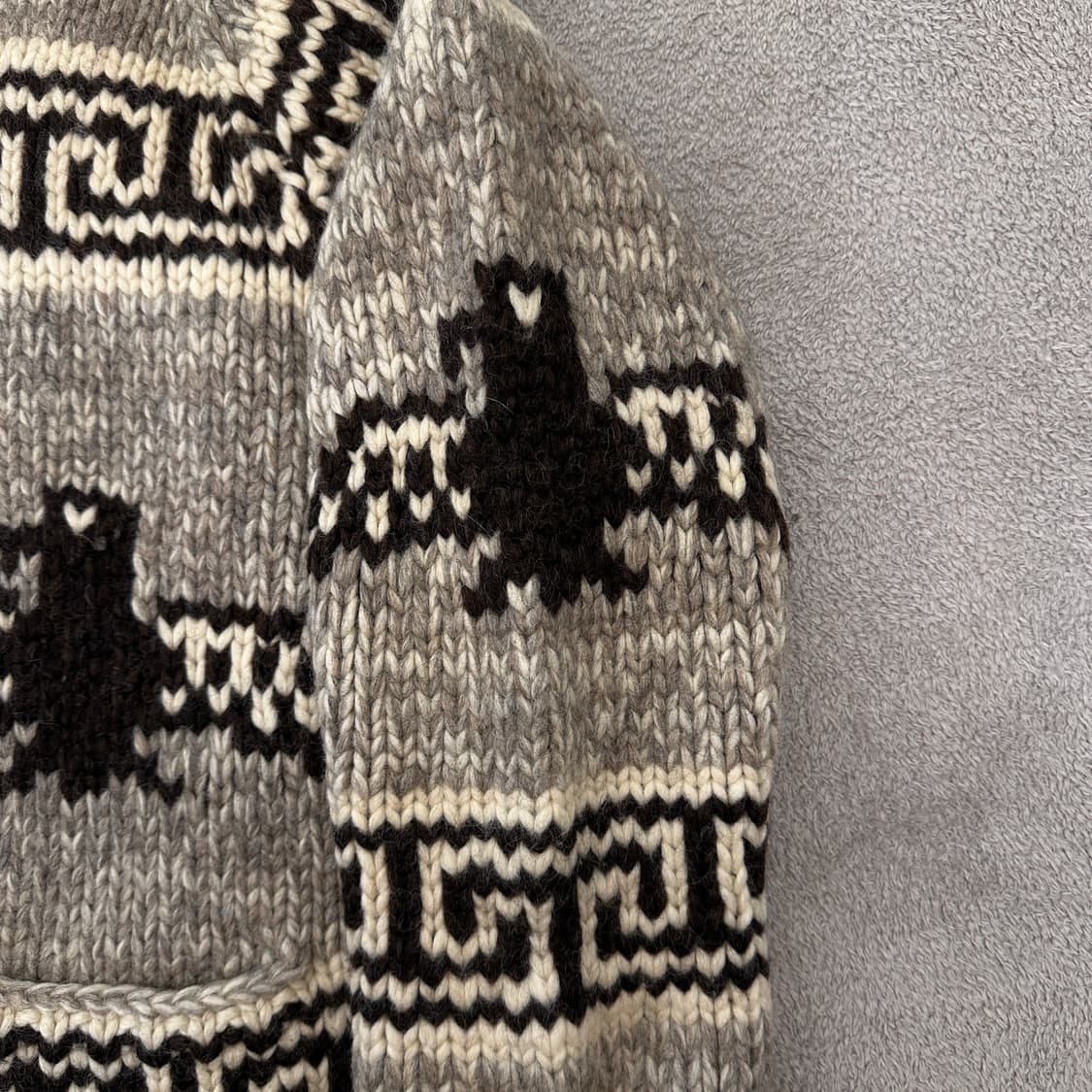 빈티지 코위찬 집업 스웨터 상품이미지6