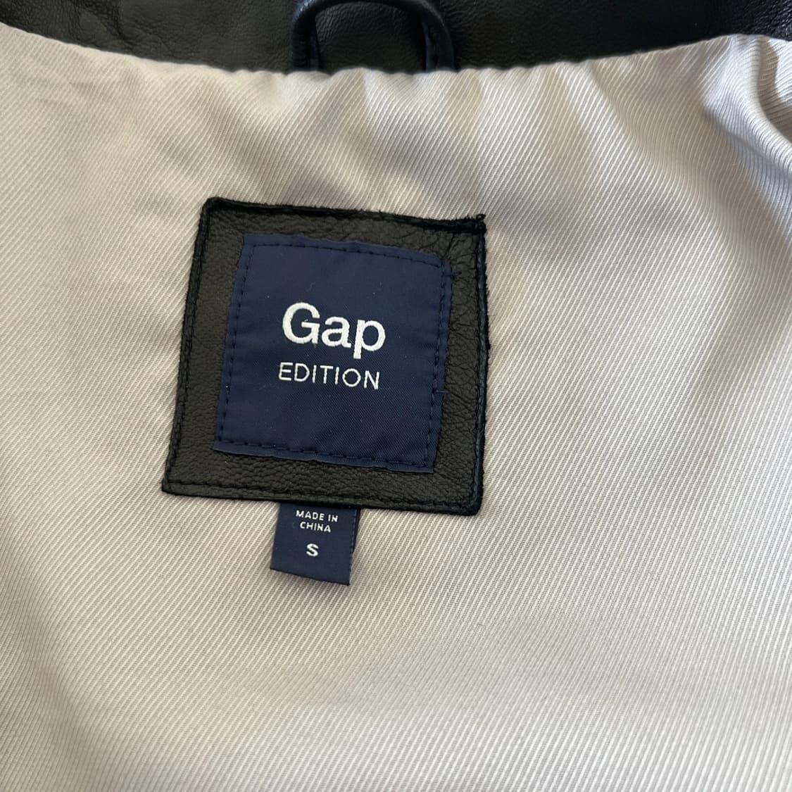 올드 갭 소프트 블랙 가죽 집 모토 자켓 상품이미지6