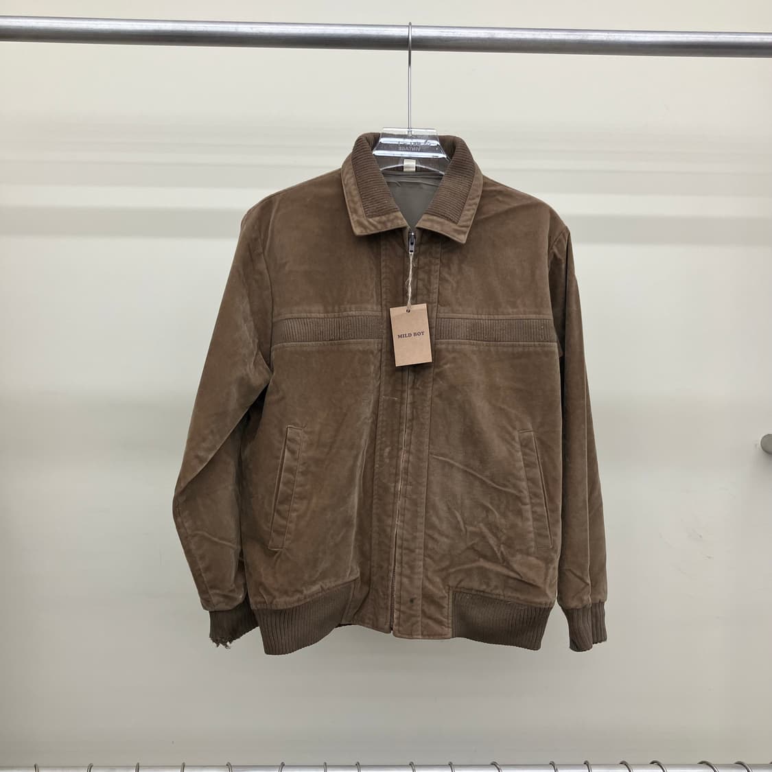 80‘s JPN VTG 스웨이드 블루종 L 상품이미지1