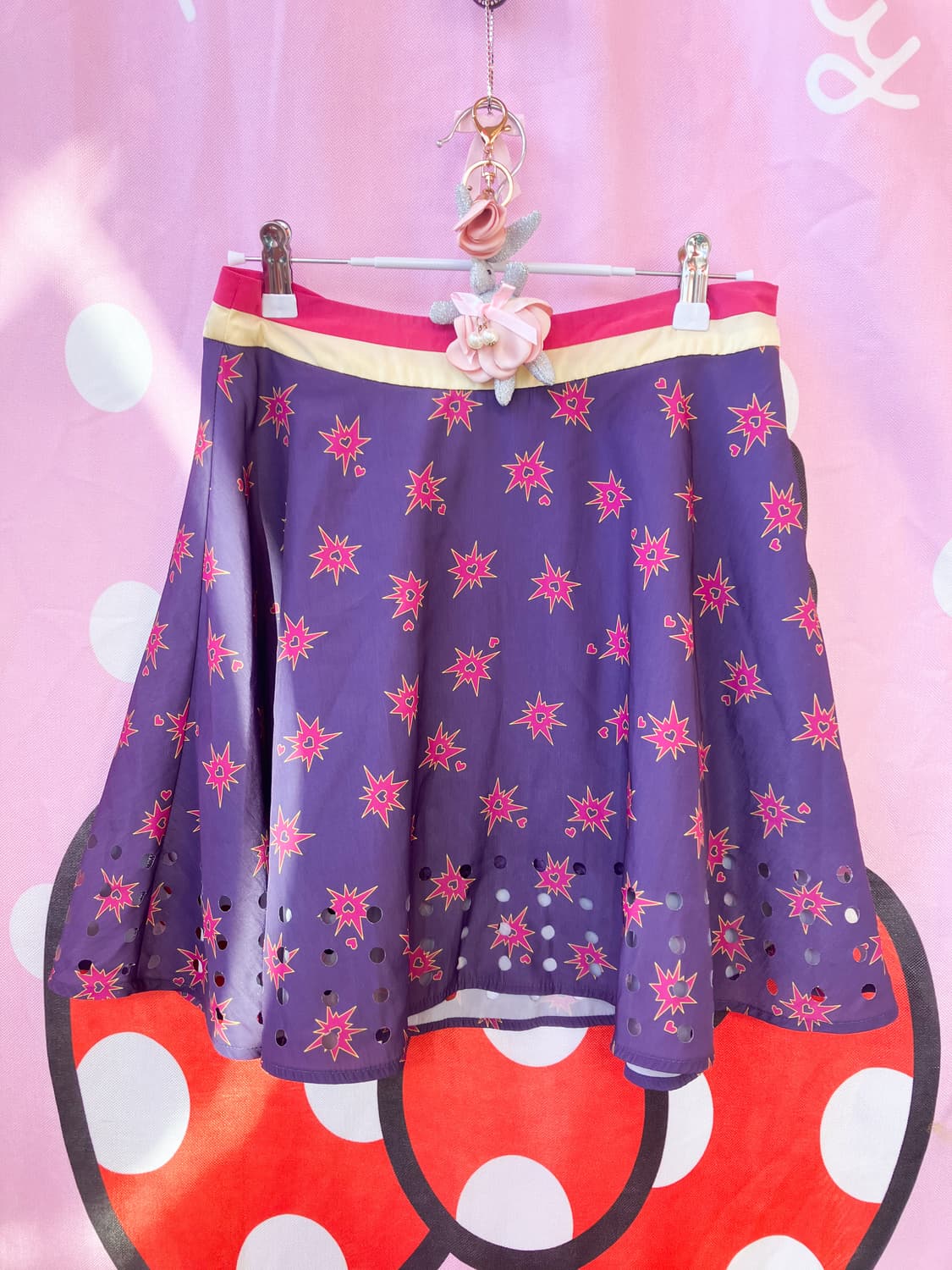 하트 펀칭 플레어 스커트 상품이미지2