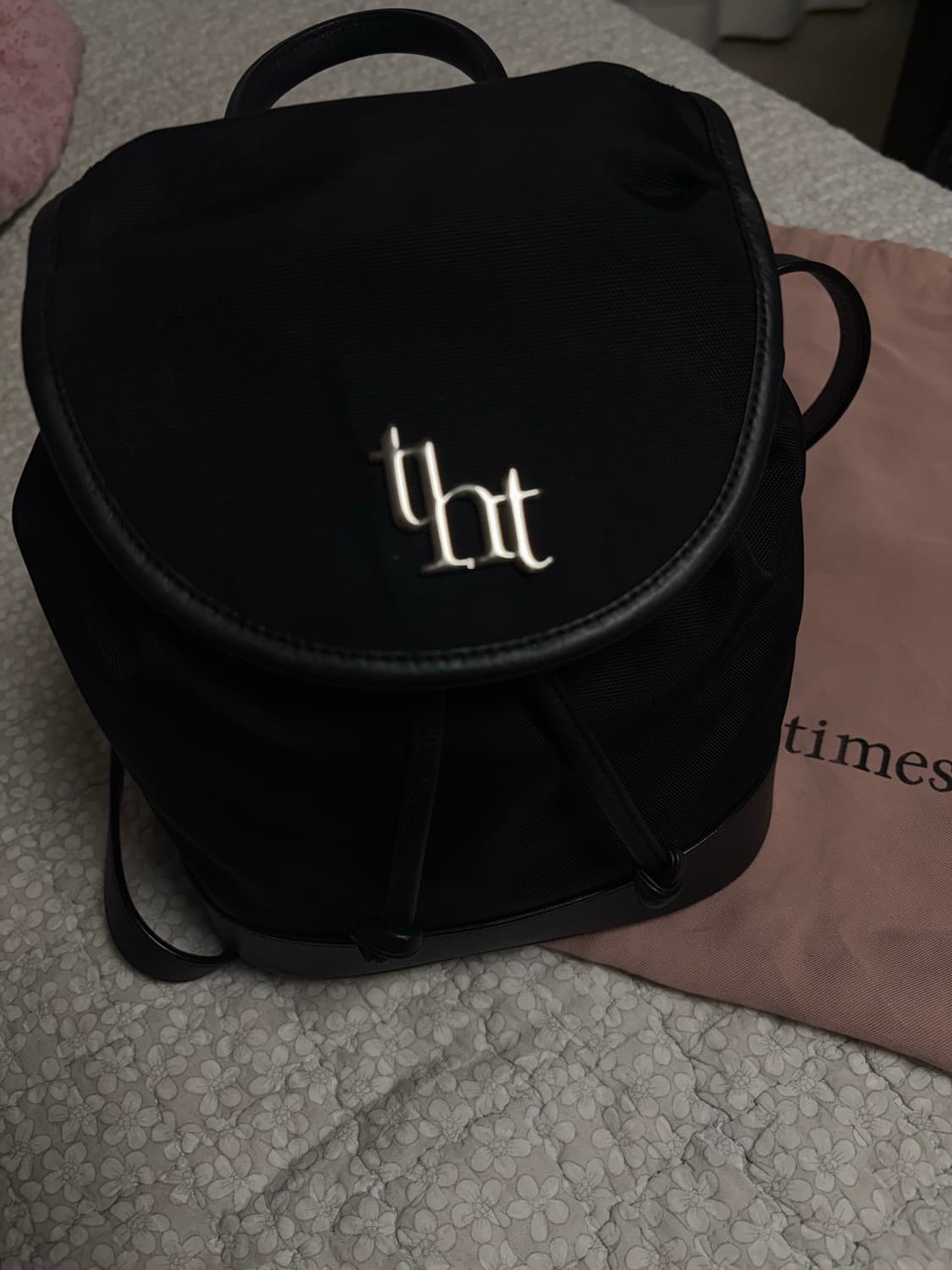 쓰리타임즈 아콘 블랙 백팩 상품이미지3