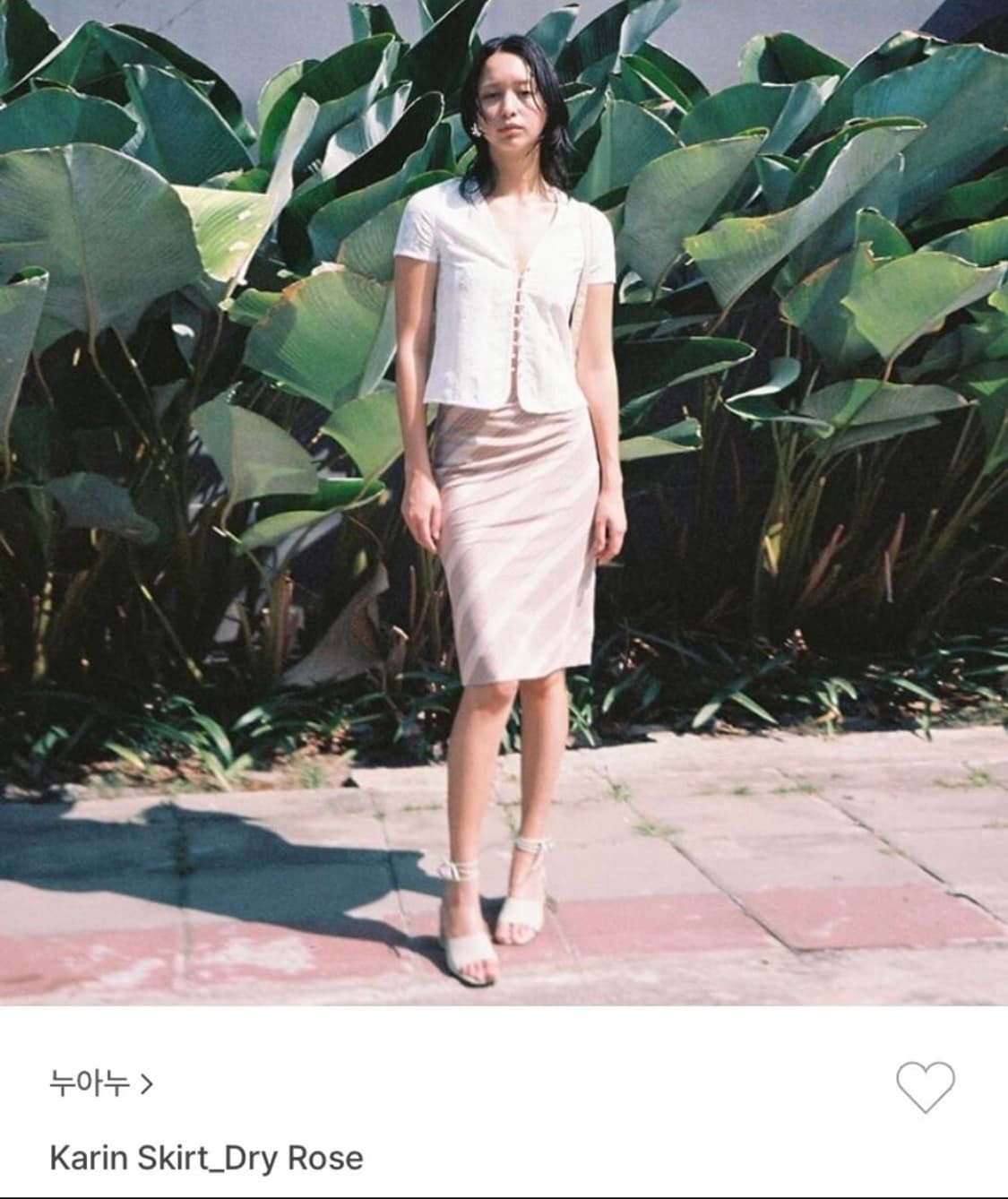 Nuuanu karin skirt dry rose 1사이즈 상품이미지1