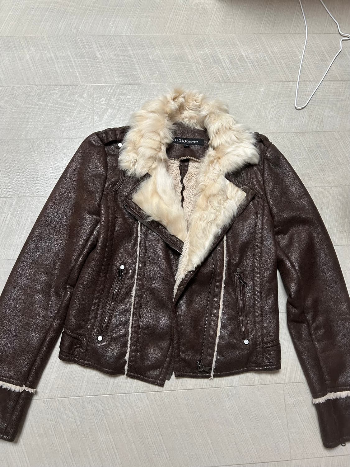 Y2k 빈티지 울프죠 무스탕 상품이미지2