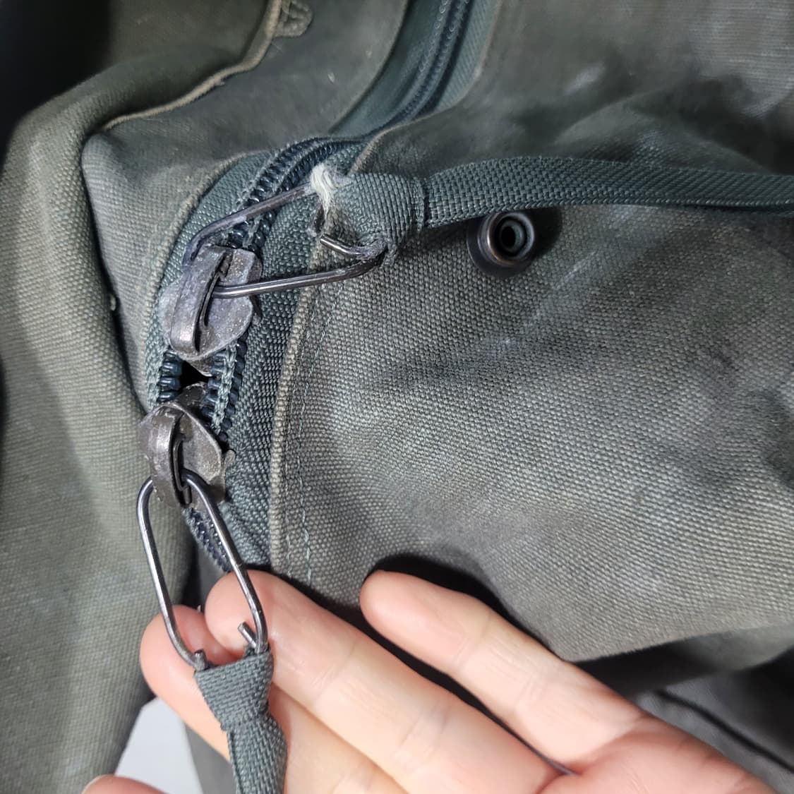 미 빈티지 캔버스 대형 공군 더플백 상품이미지7