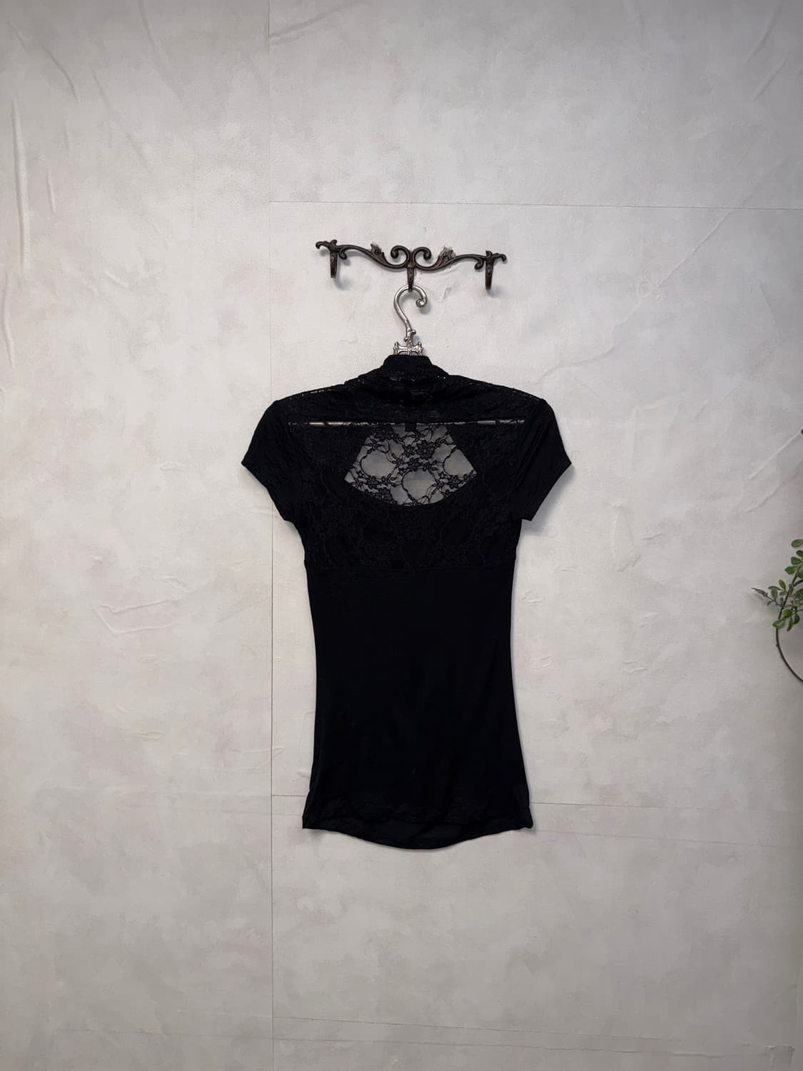 Black oriental back lace bolero blouse  상품이미지7