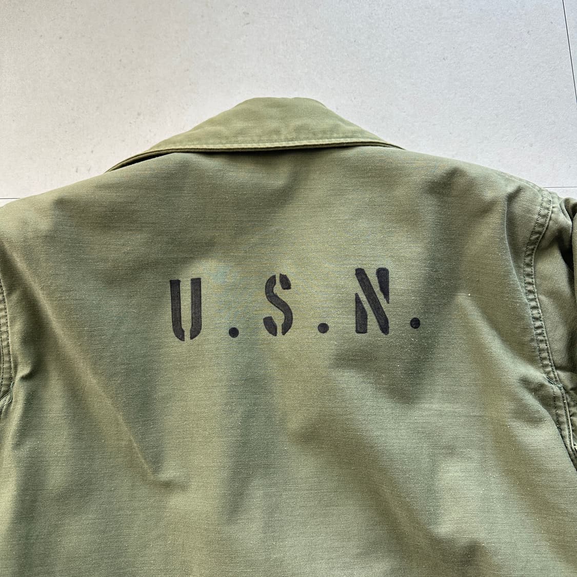 70s 오리지널 미해군 USN A-2 덱 자켓 스몰 상품이미지9