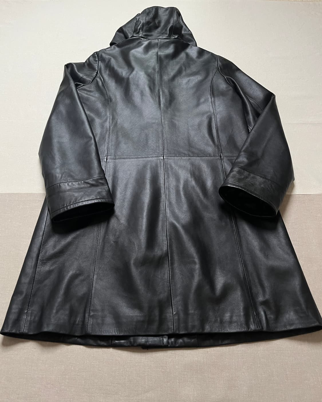 발망 레더 후드 코트 balmain 양가죽  상품이미지5