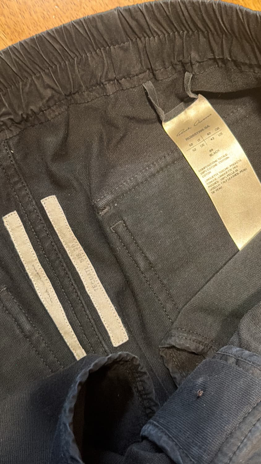 릭오웬스 블랙 포켓 조거팬츠 상품이미지2