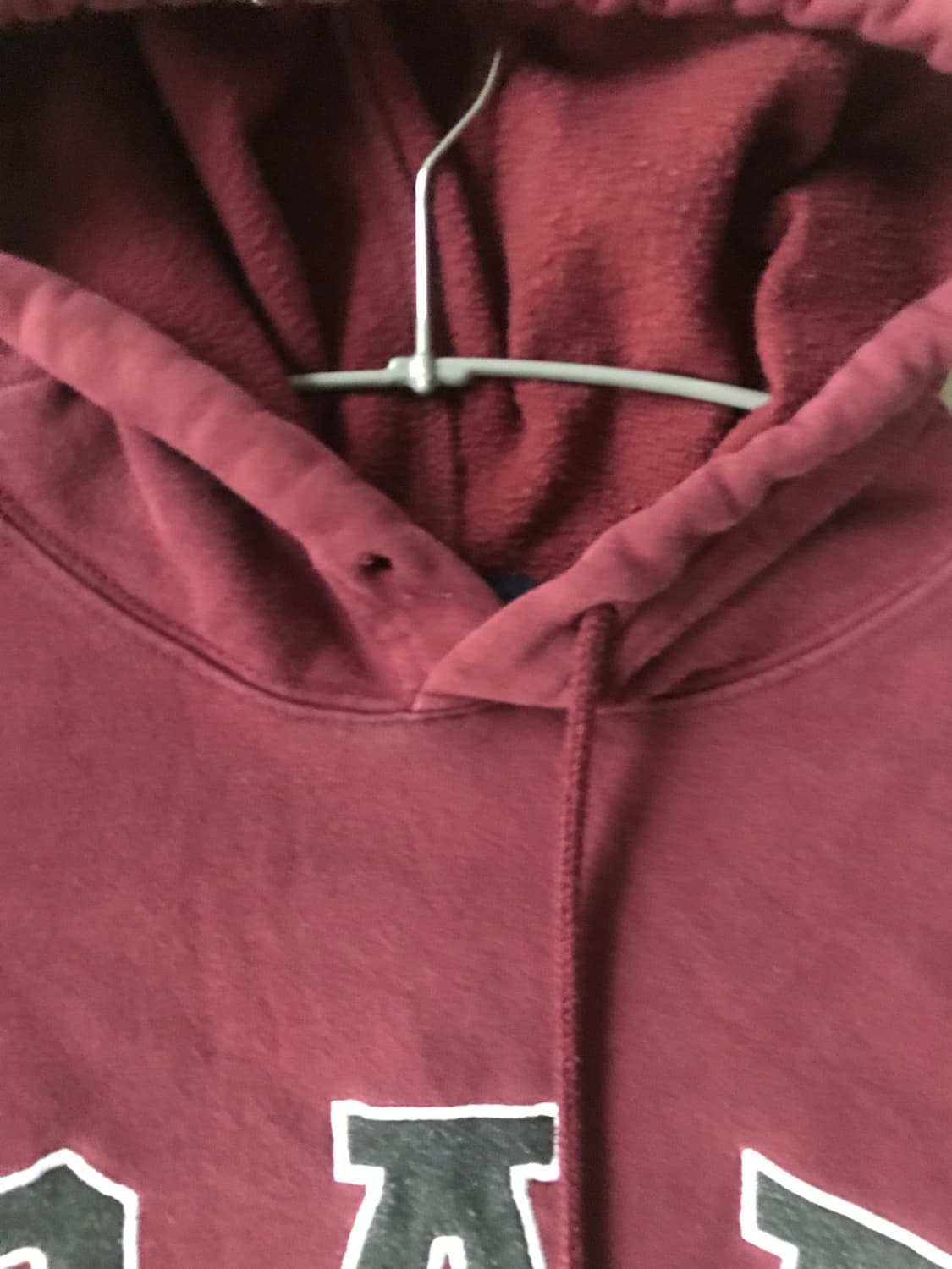 갭 버건디 후드티 상품이미지7