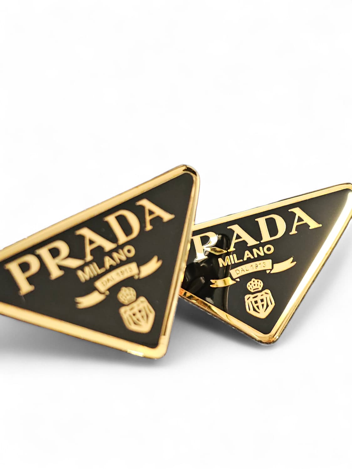 프라다 삼각로고 헤어핀 골드 2PCS SET 상품이미지1