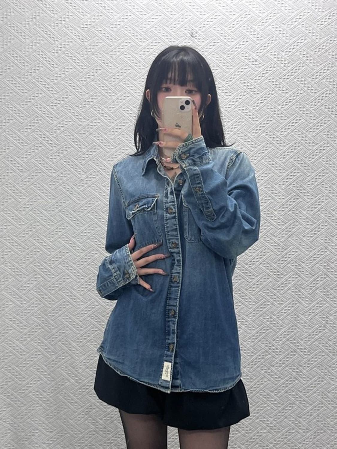 아베크롬비 캐주얼 컨트리 빈티지 트러커 데님셔츠 L C11947 상품이미지2
