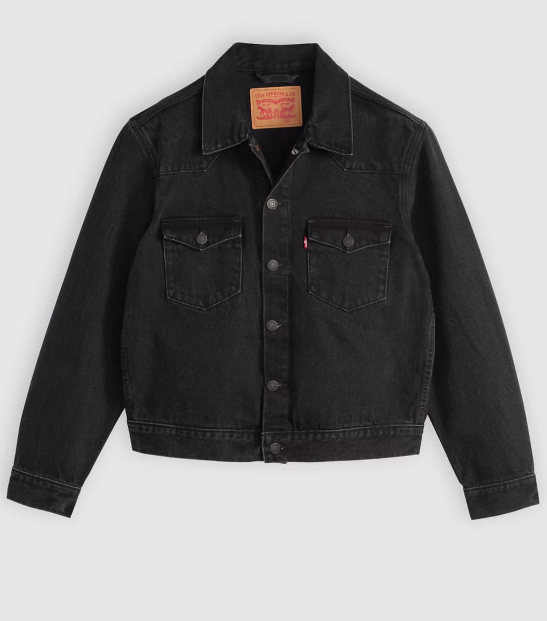 리바이스 웨스턴 트러커, 블랙 데님 L 사이즈 상품이미지1