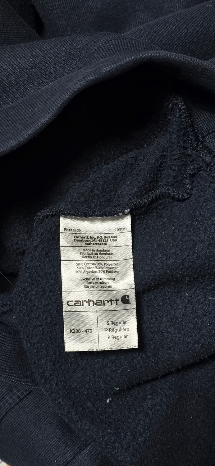 칼하트 네이비 후드티 S Original Fit 상품이미지4