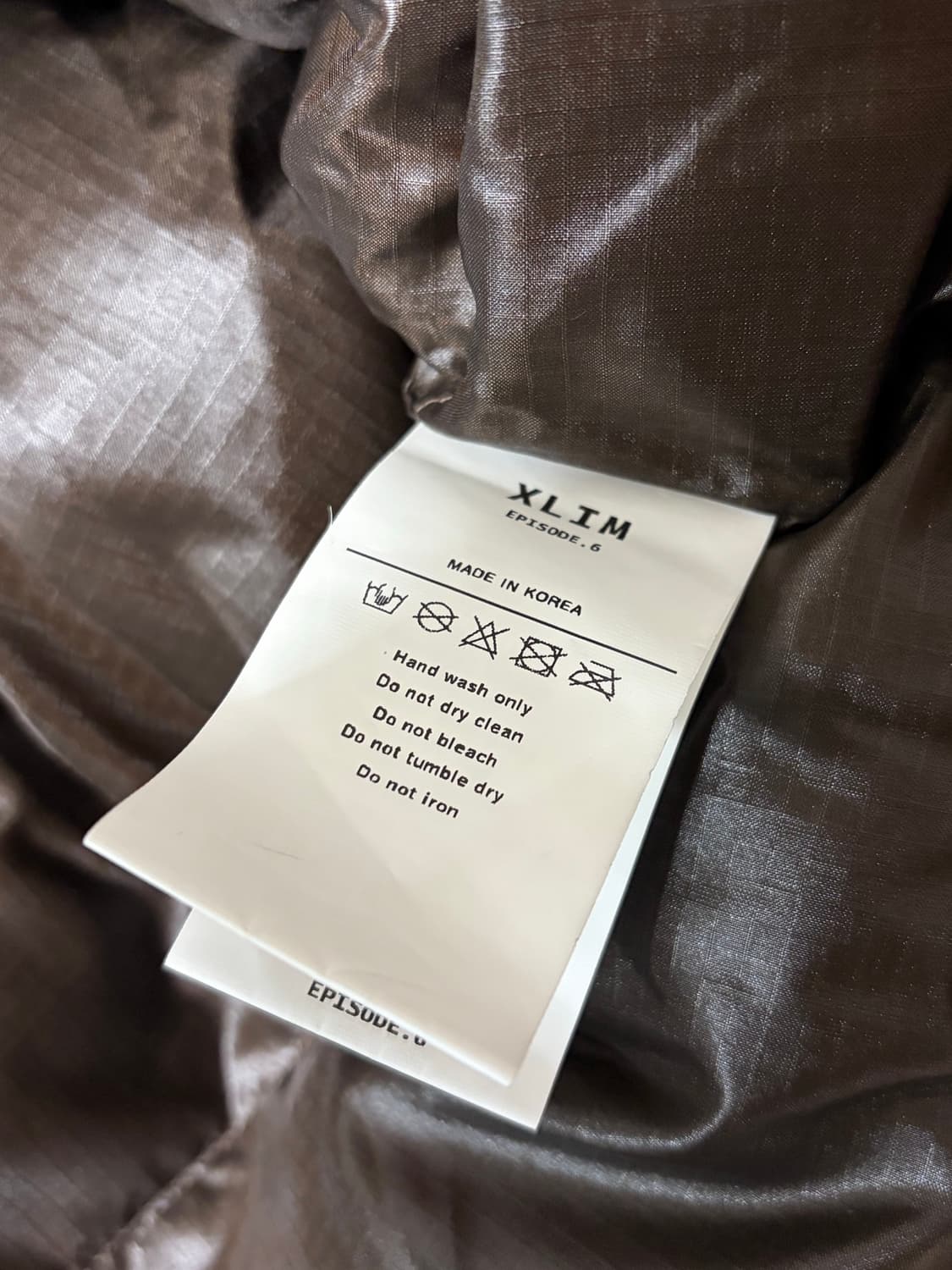 [M] XLIM EP6 01 down jacket brown 상품이미지3