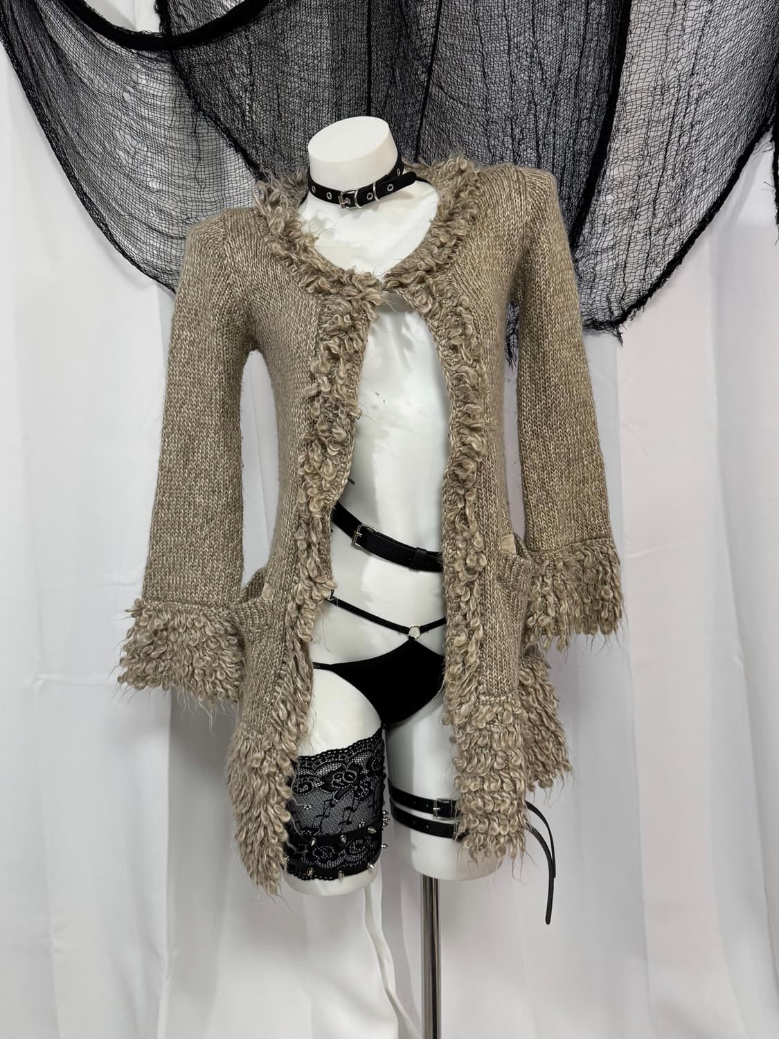 beige long cardigan 상품이미지2