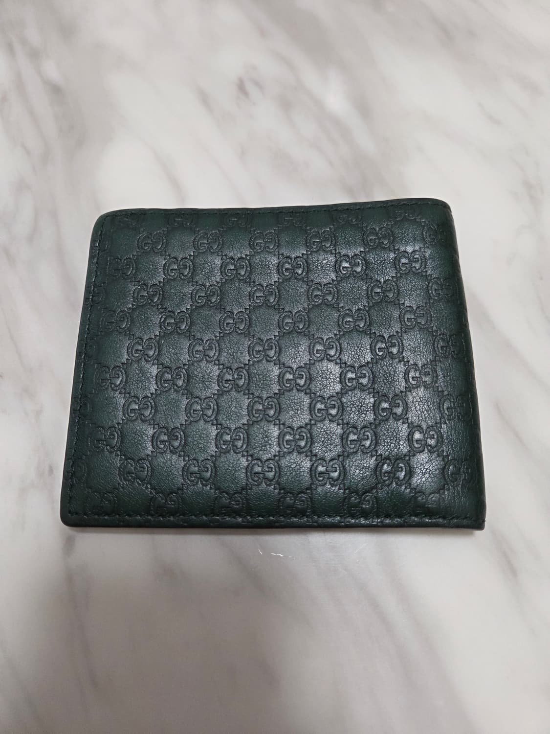 구찌 마이크로시마 반지갑 다크그린 상품이미지1