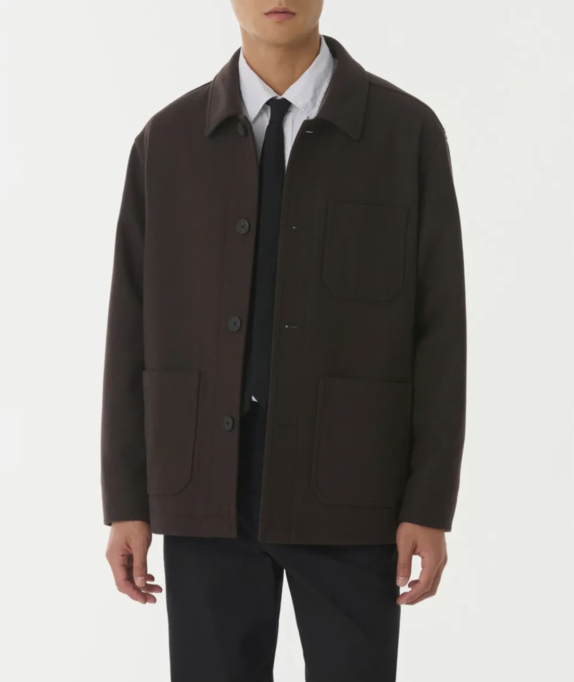무탠다드 울 블렌드 초어 재킷 M [다크 브라운] 상품이미지1