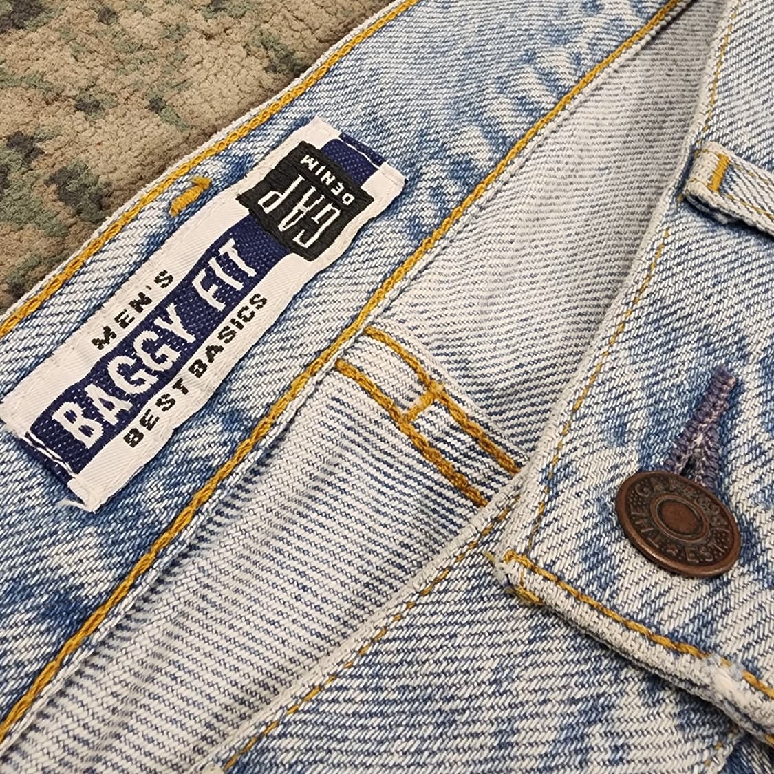 90s 제작 GAP 데님반바지 상품이미지3