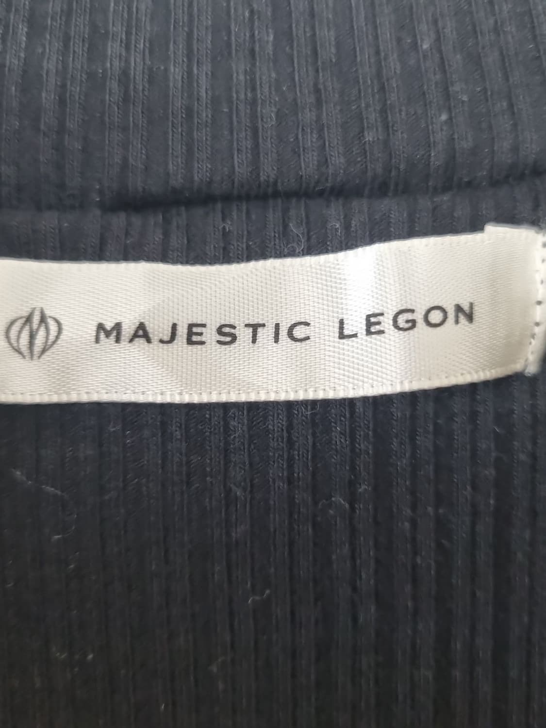 MAJESTIC LEGON 레트로 블랙 긴팔 티셔츠 상품이미지6