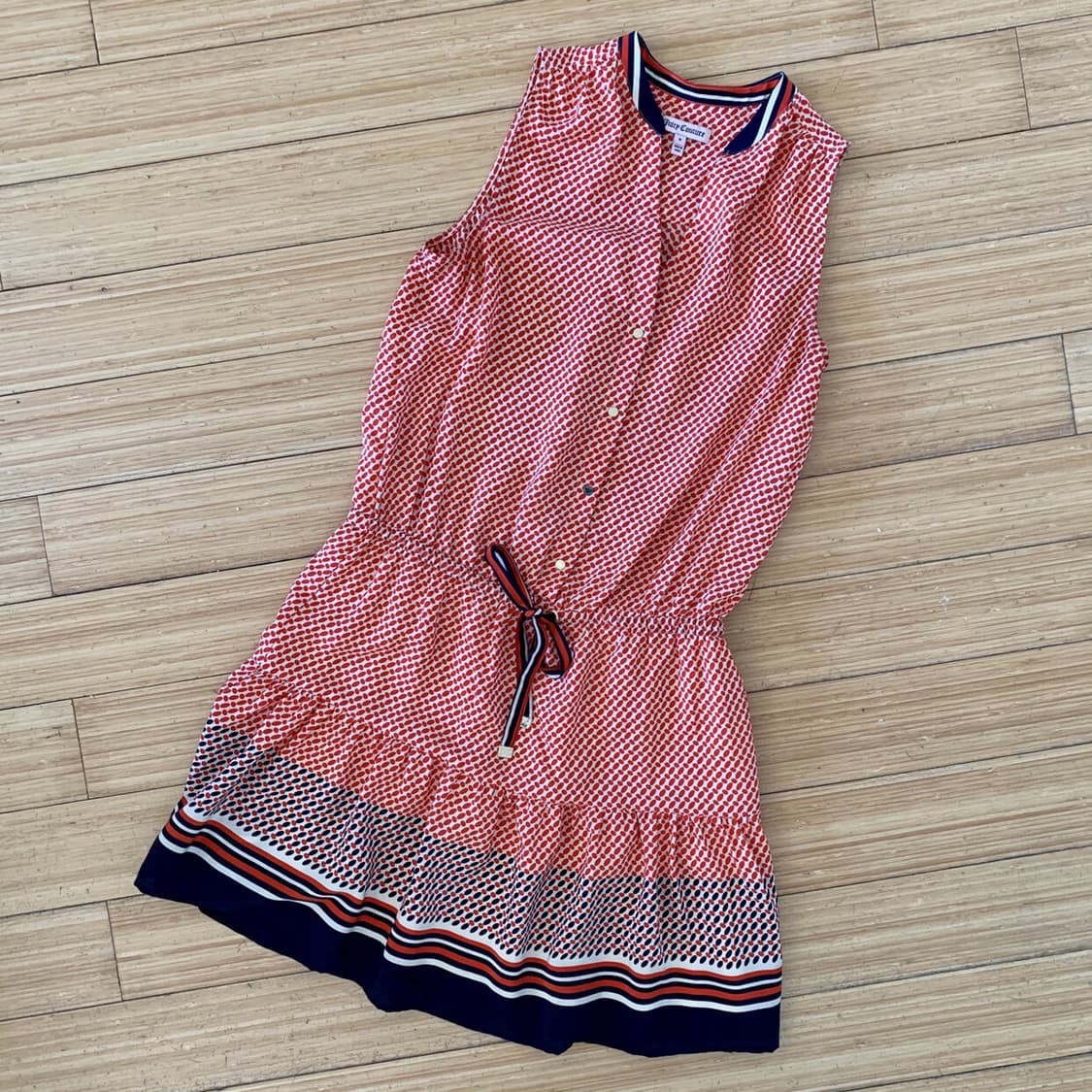 Juicy couture 쥬시꾸뛰르 실크 100 멀티패턴 베이비돌 원피스 상품이미지1