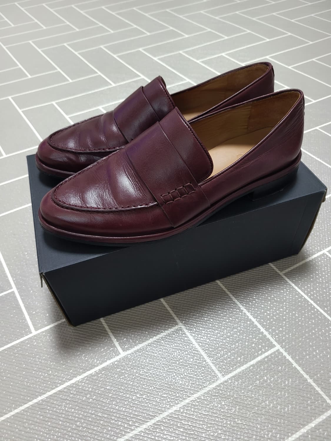 COS 코스 여성 레더 페니 로퍼 슈즈 255 상품이미지1