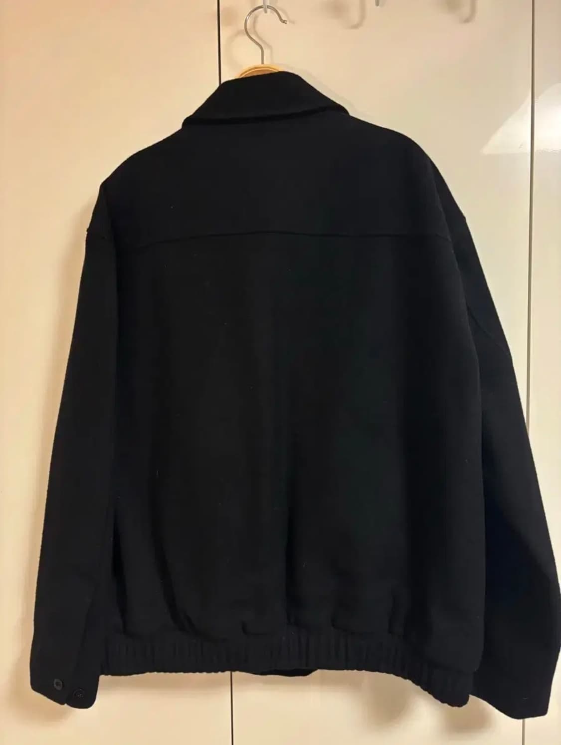 [새상품급] 포터리 멜톤 울 블루종 자켓 블랙 3사이즈 판매 상품이미지4