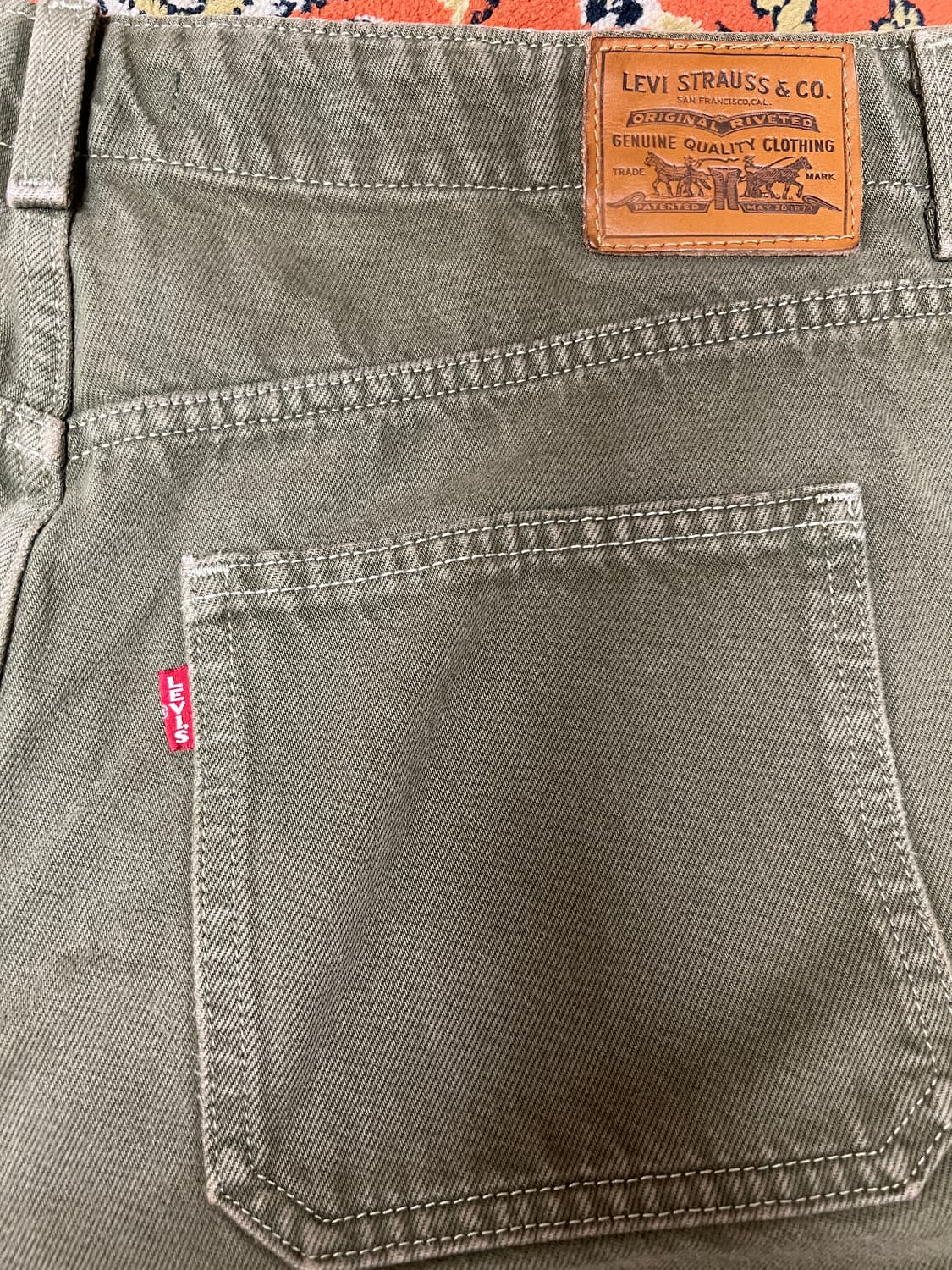 [36] 리바이스 프리미엄 Big E 퍼티그 팬츠 카키 상품이미지6