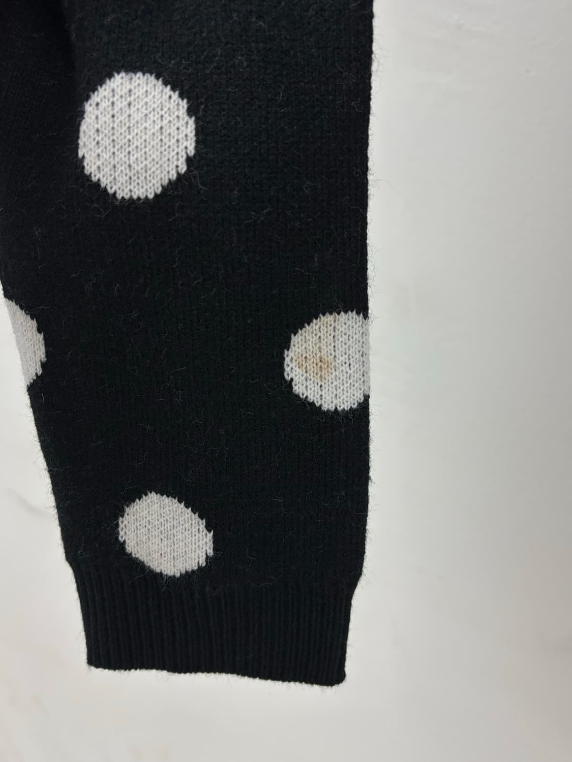 빈티지 블랙 도트 니트 상품이미지8