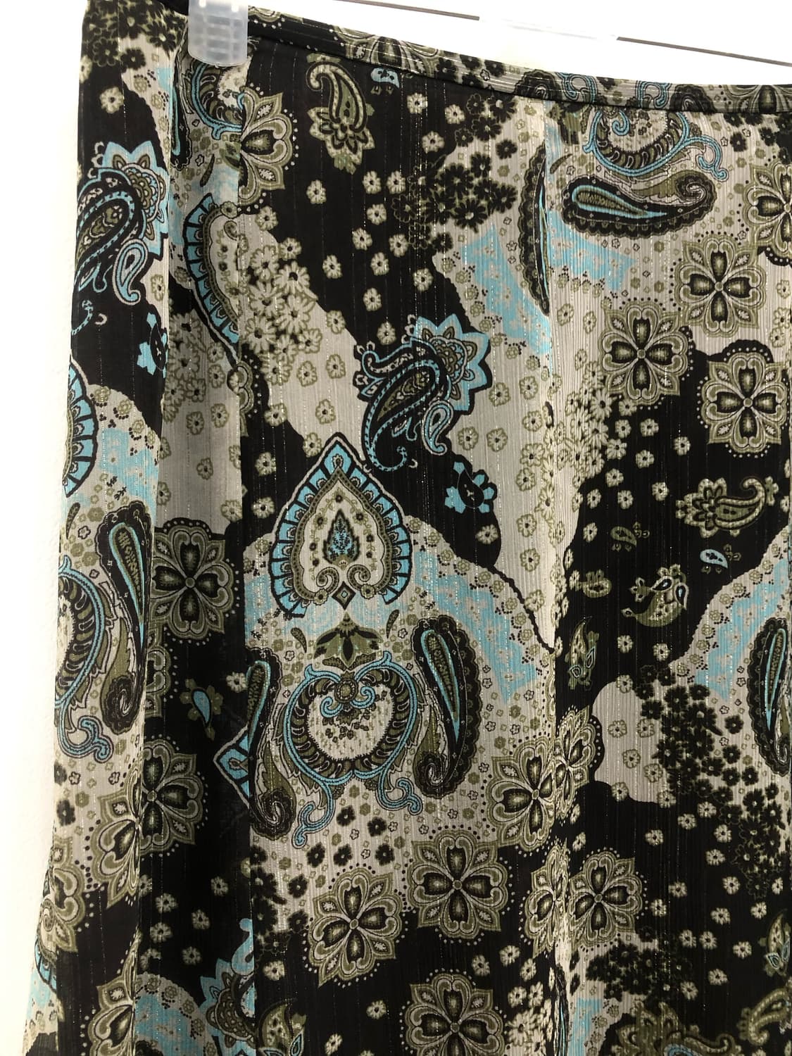 mint choco glitter pretzely pattern 롱스커트 상품이미지4