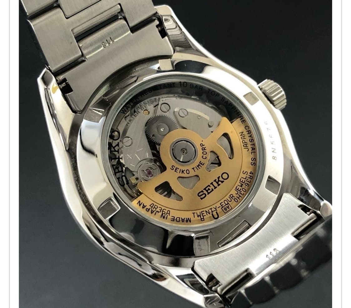 세이코 프레사지 오토매틱 메탈시계 흰판 백판 sary055 상품이미지5