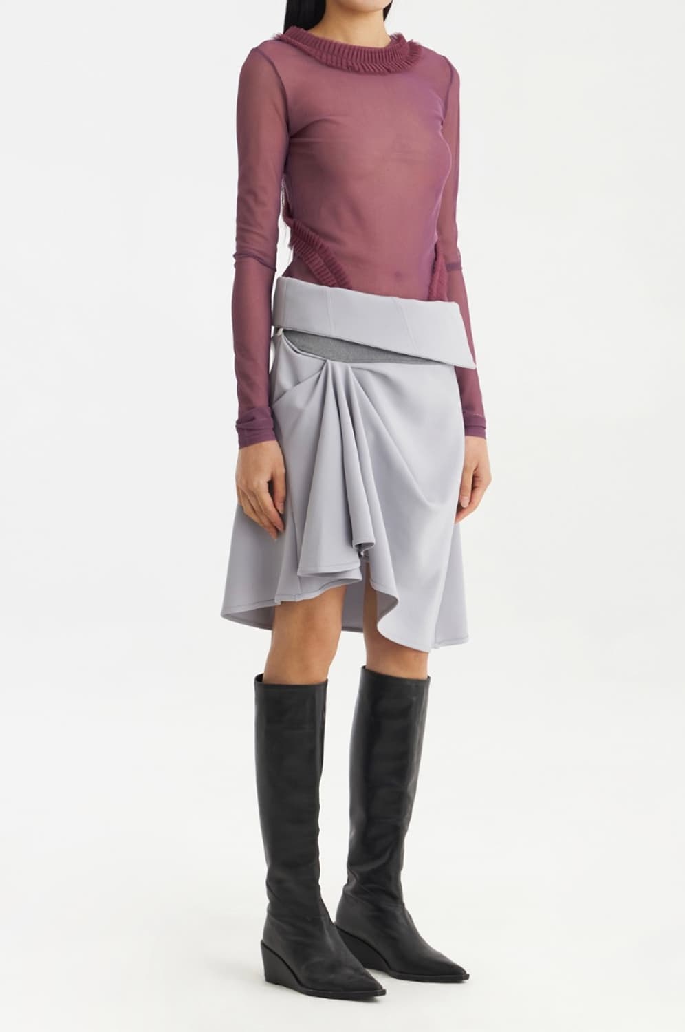 울리카상투스 Ulika Sanctus 언발란스스커트  상품이미지1