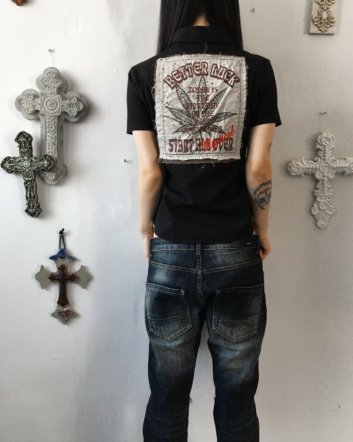  Back patch point shirt 상품이미지1