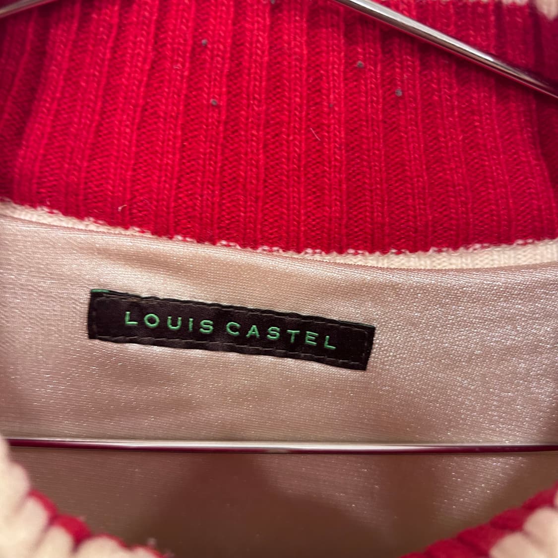 루이까스텔 골프 스트라이프 반집업 니트 상품이미지3