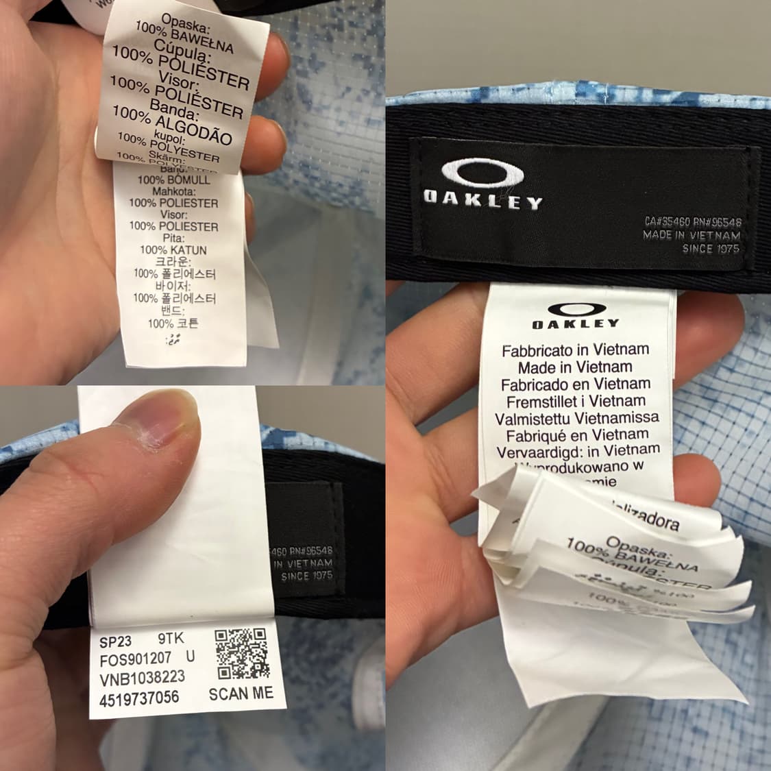 (F)Oakley 오클리 샌드 아이스카모 볼캡 모자 블루 상품이미지10