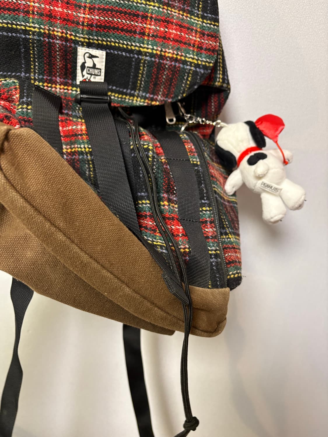 chums 체크 백팩 일본 빈티지 모리걸 y2k 도트 가방 상품이미지4