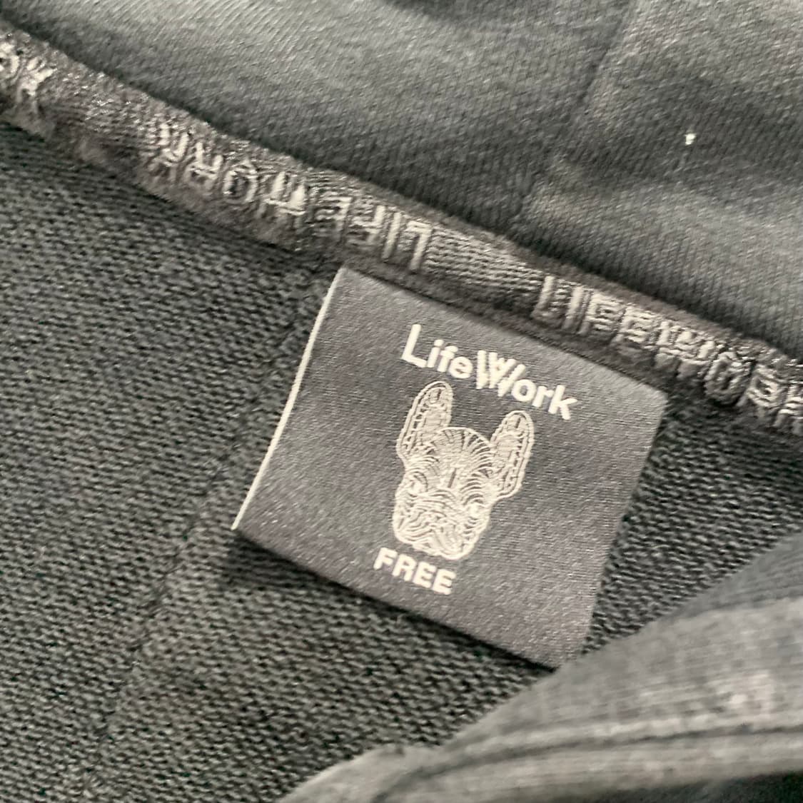 라이프워크 블랙 후드집업   상품이미지4