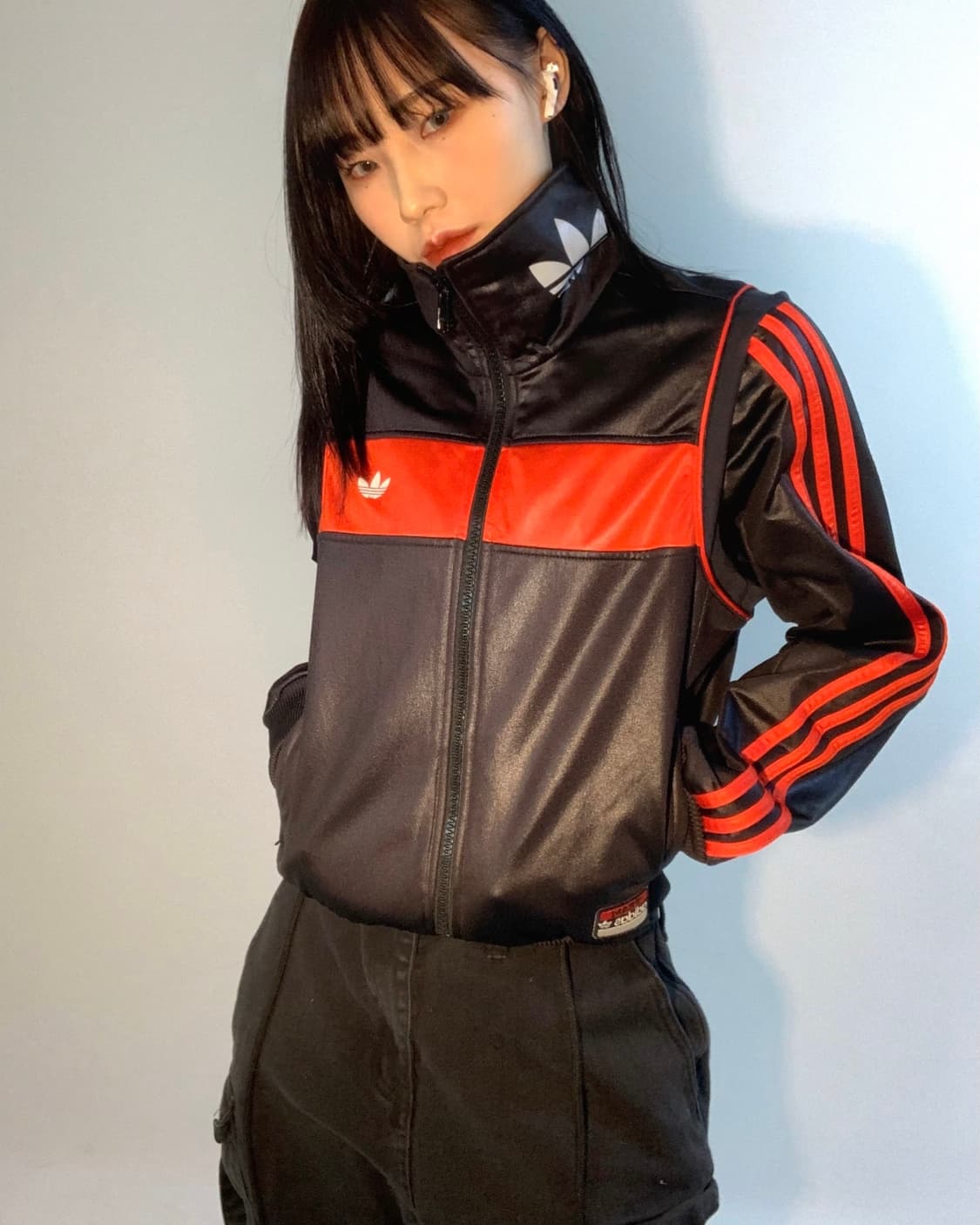 Adidas Red Black Track Jacket 상품이미지5