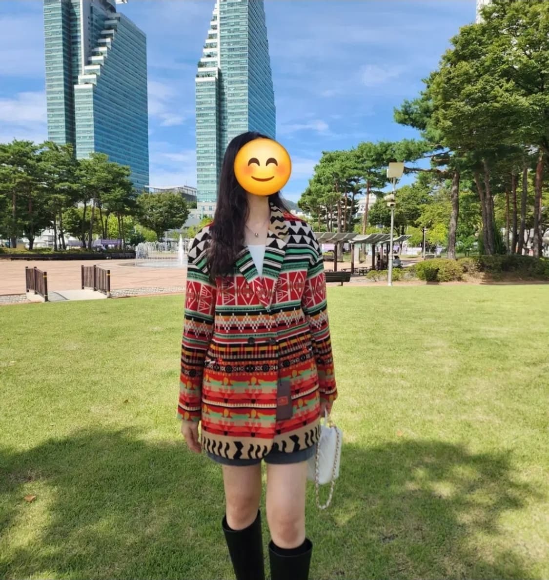 에트로 여성 멀티 프린팅 더블코트 42  새제품 상품이미지1