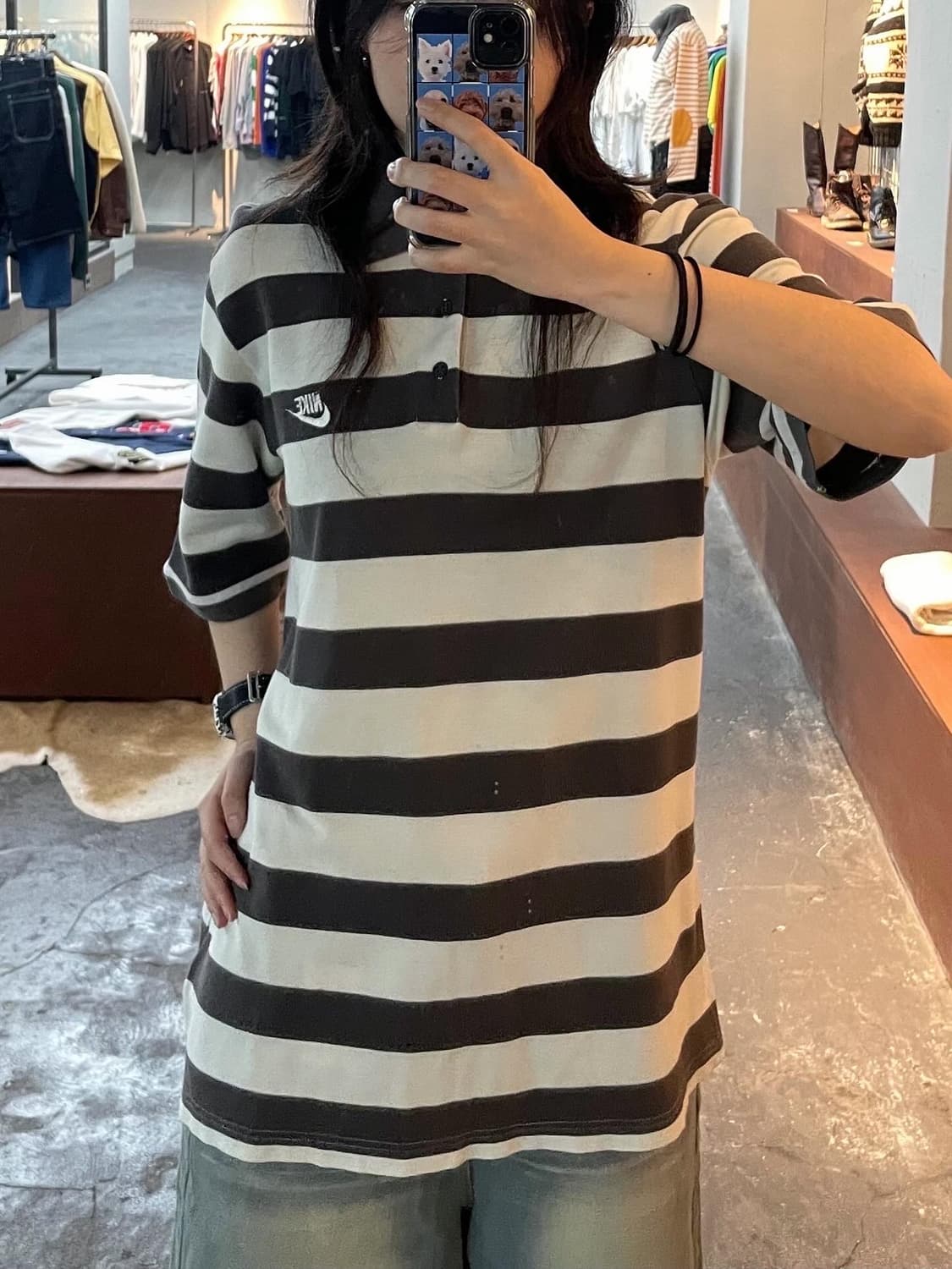 나이키 카라 스트라이프 반팔 H73 상품이미지1