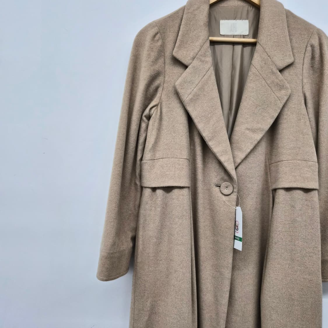 구호 베이지색 롱 코트 여성 S 상품이미지2