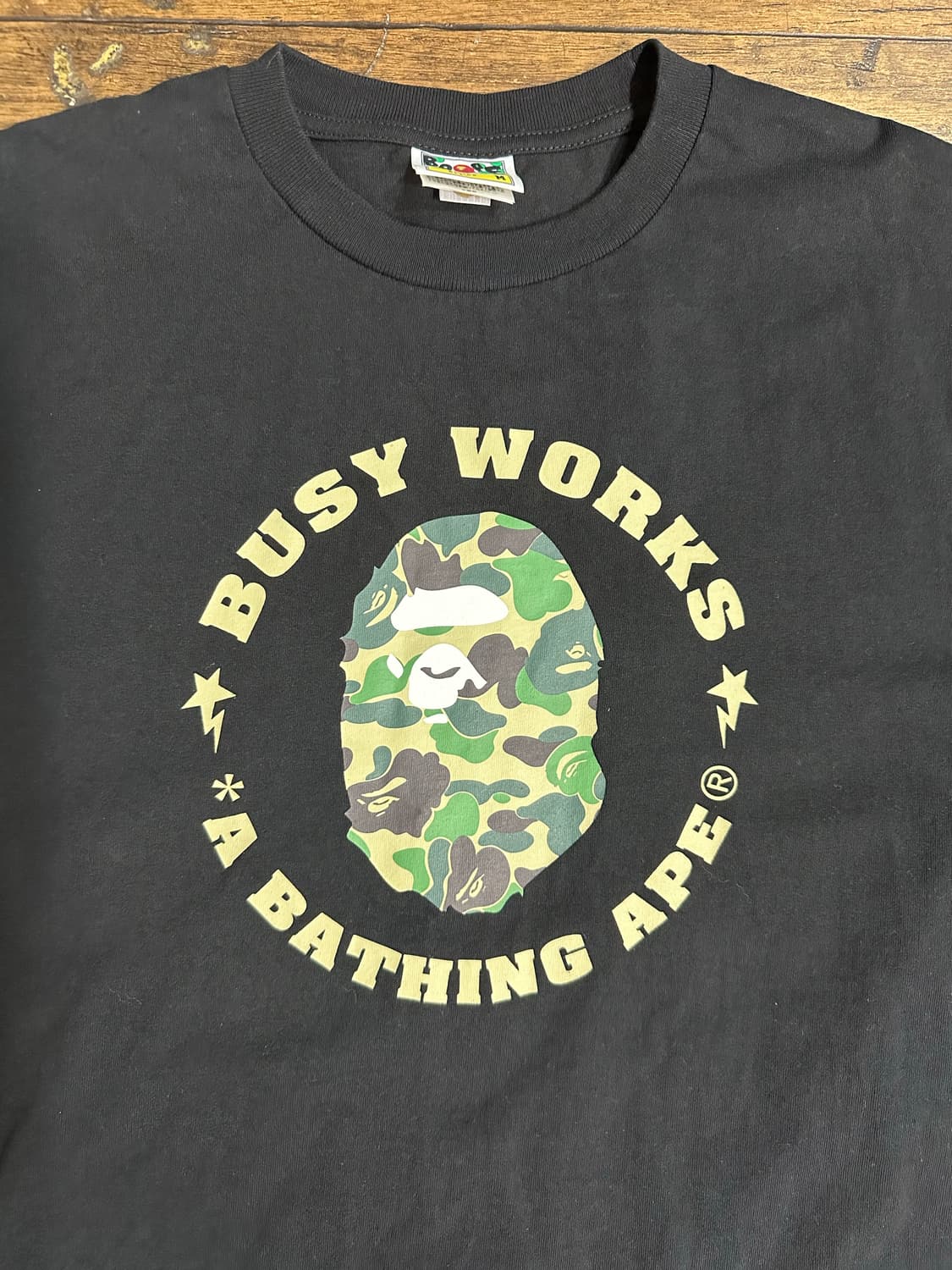 베이프(BAPE) Busy Works 카모 에이프 헤드 반팔 티셔츠 M 상품이미지2