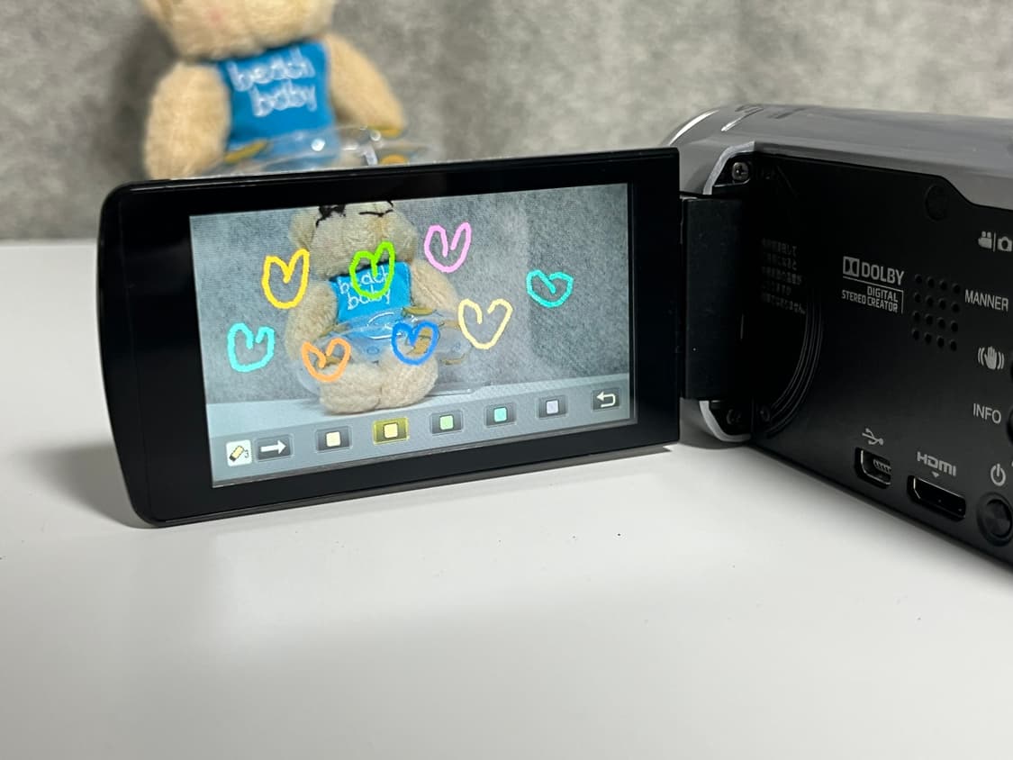 원격조정/ 카메라파우치 구성/ jvc gz ex250 빈티지 캠코더 상품이미지4